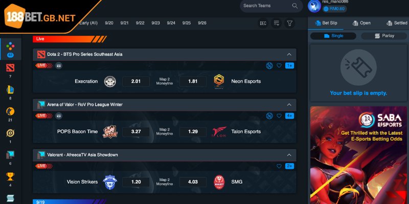 Esport 188BET Thế Giới Cá Cược Thể Thao Điện Tử Hàng Đầu 2 Các hình thức đặt cược hấp dẫn với game Esport tại 188BET